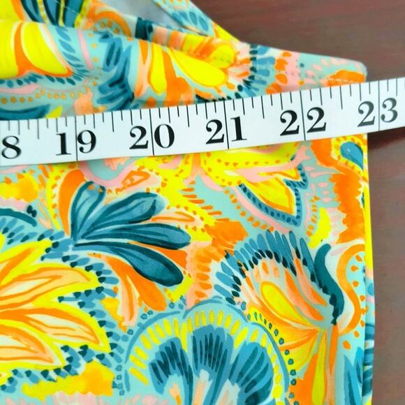 Stella Parker Sundress Women's Sz XL Multicolor Tropical Sleeveless Side Pockets - Picture 12 of 16